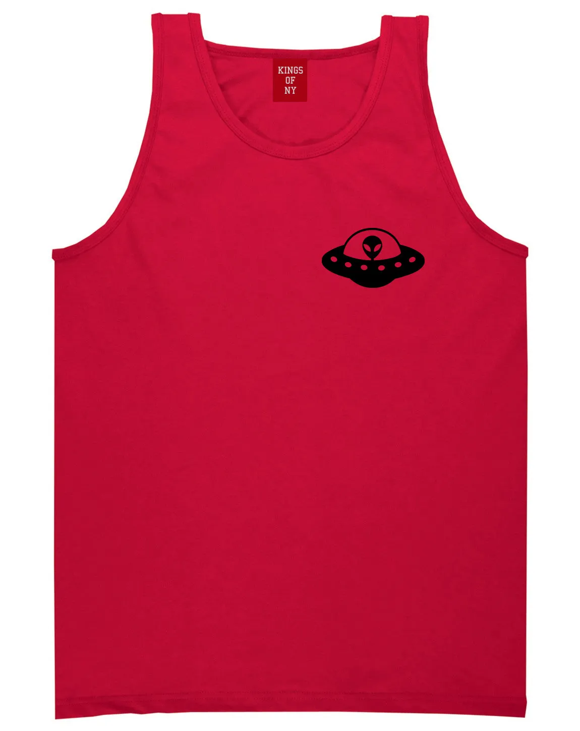 Alien Spaceship Chest Mens Tank Top Shirt