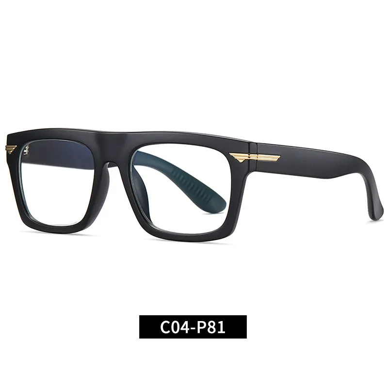 Anti-Blue Light Glasses Tr3394 New Retro Flat Glasses Trendy Myopia Square Glasses Frames