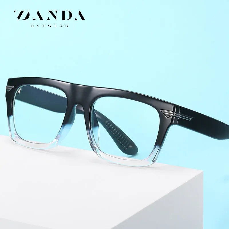 Anti-Blue Light Glasses Tr3394 New Retro Flat Glasses Trendy Myopia Square Glasses Frames