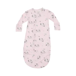 Baby Girl Bundle Gown | Gray Elephant - Pink | Angel Dear