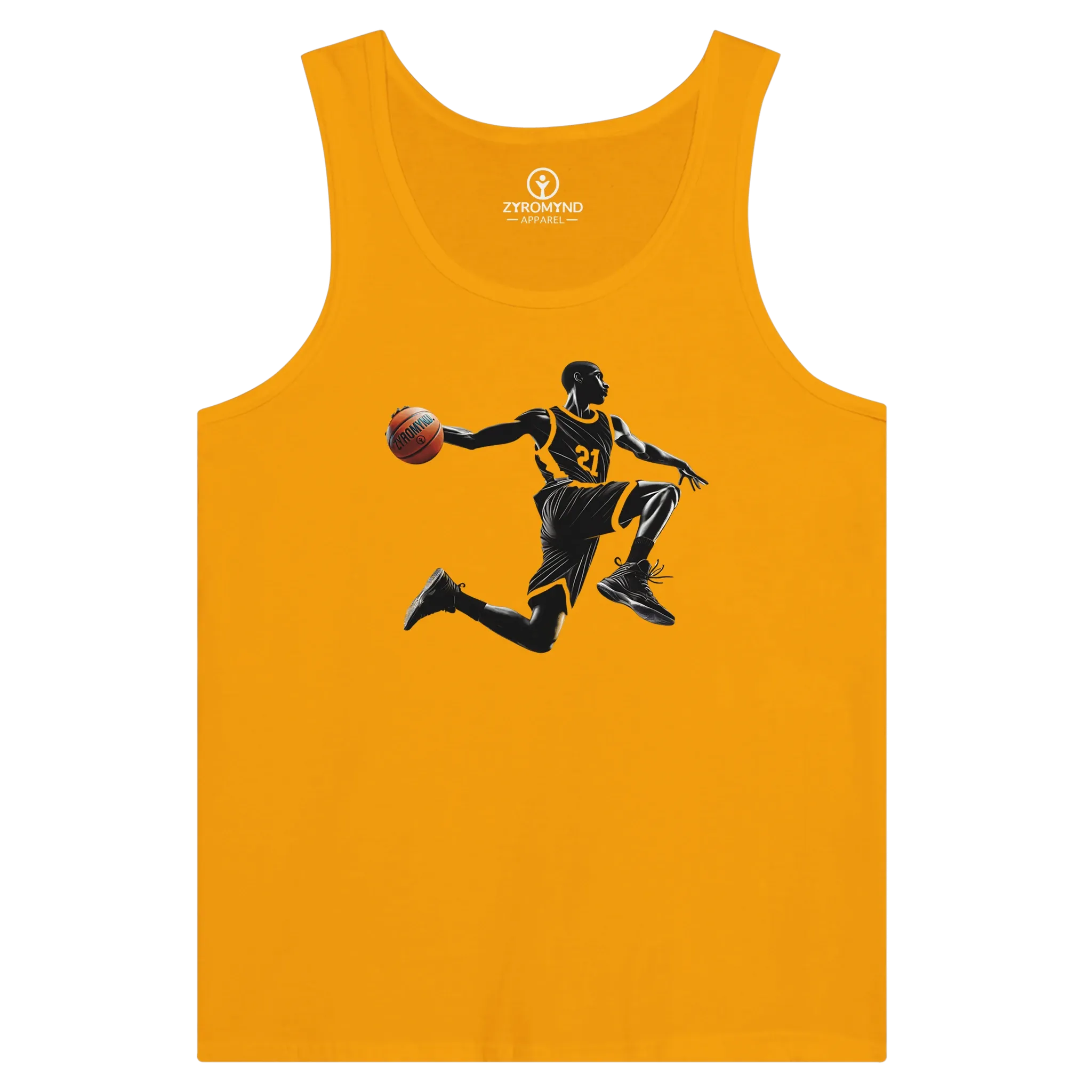 Basketball Player Mid-Air - Premium Unisex Tank Top