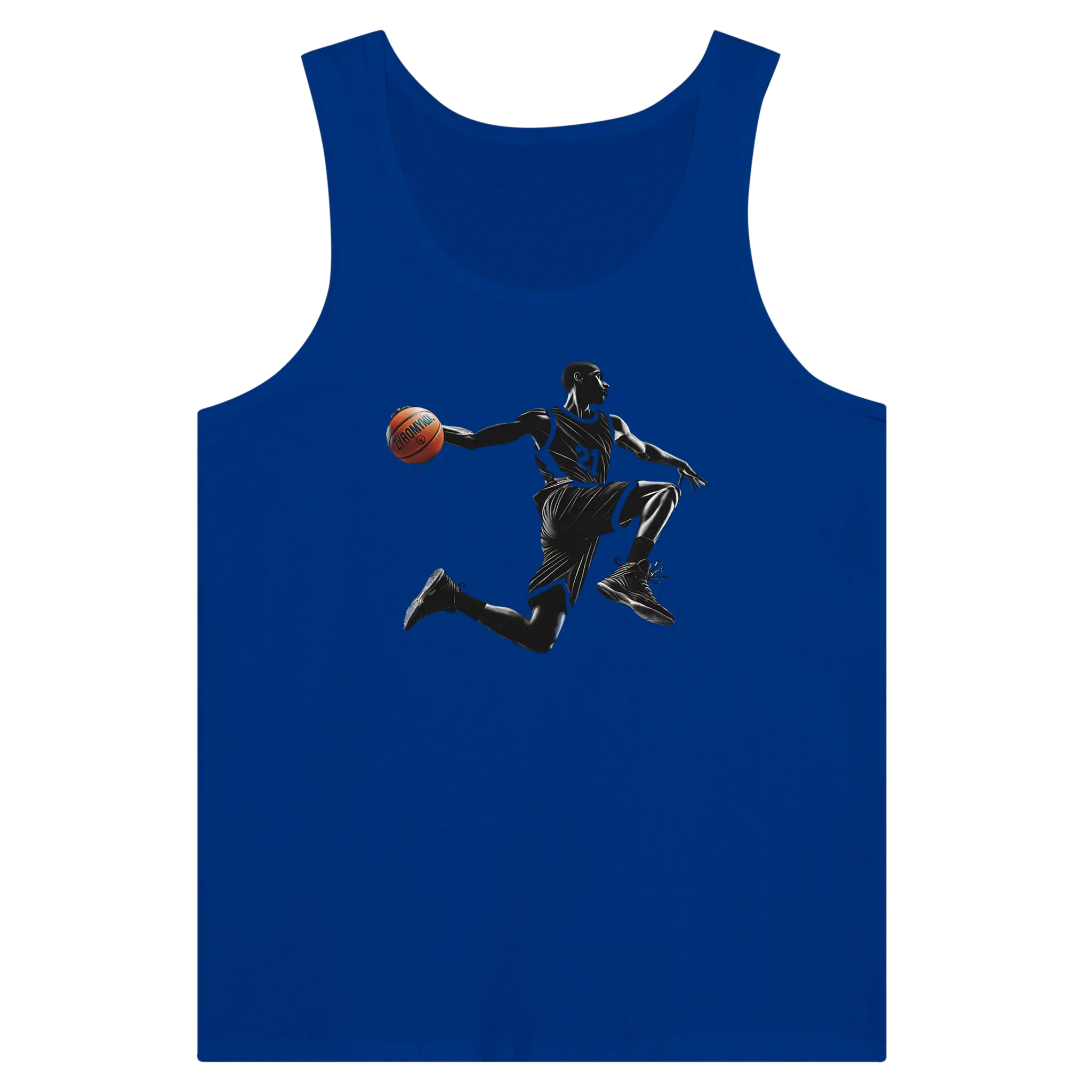 Basketball Player Mid-Air - Premium Unisex Tank Top