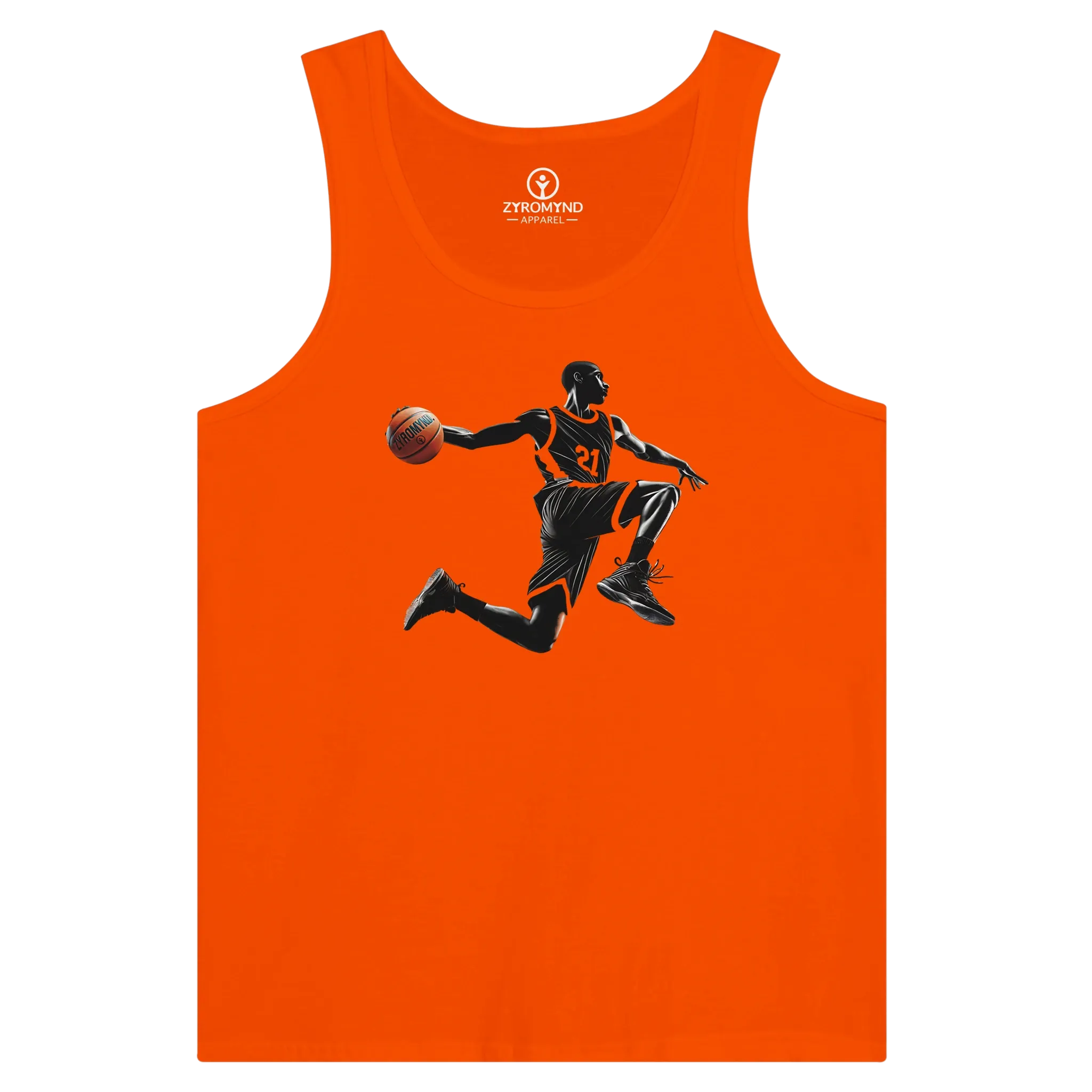 Basketball Player Mid-Air - Premium Unisex Tank Top