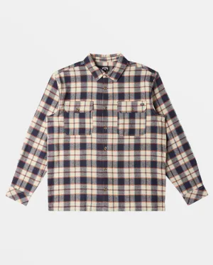 Billabong Offshore Long Sleeve Flannel Shirt - DUSTY NAVY