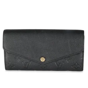 Black Monogram Empreinte Sarah Wallet