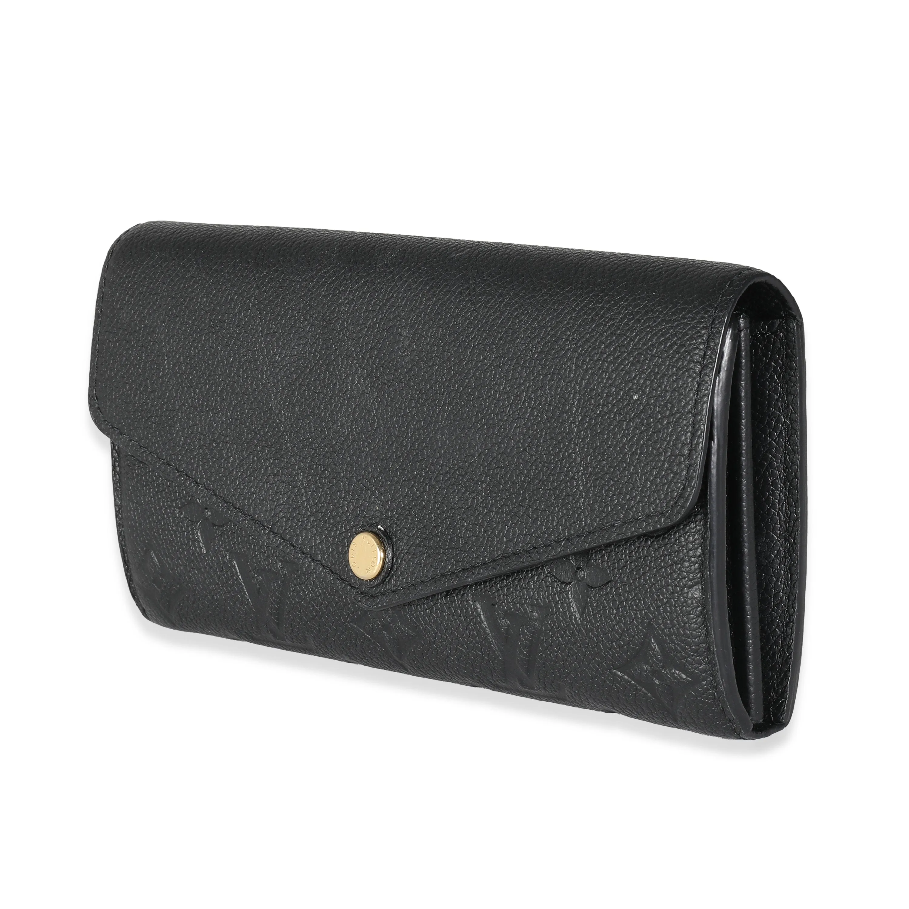 Black Monogram Empreinte Sarah Wallet