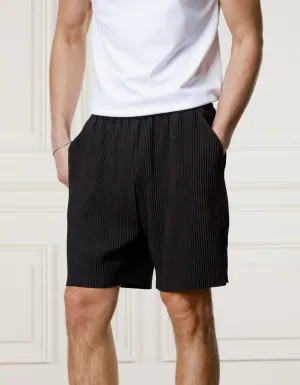 Black Pleated Short