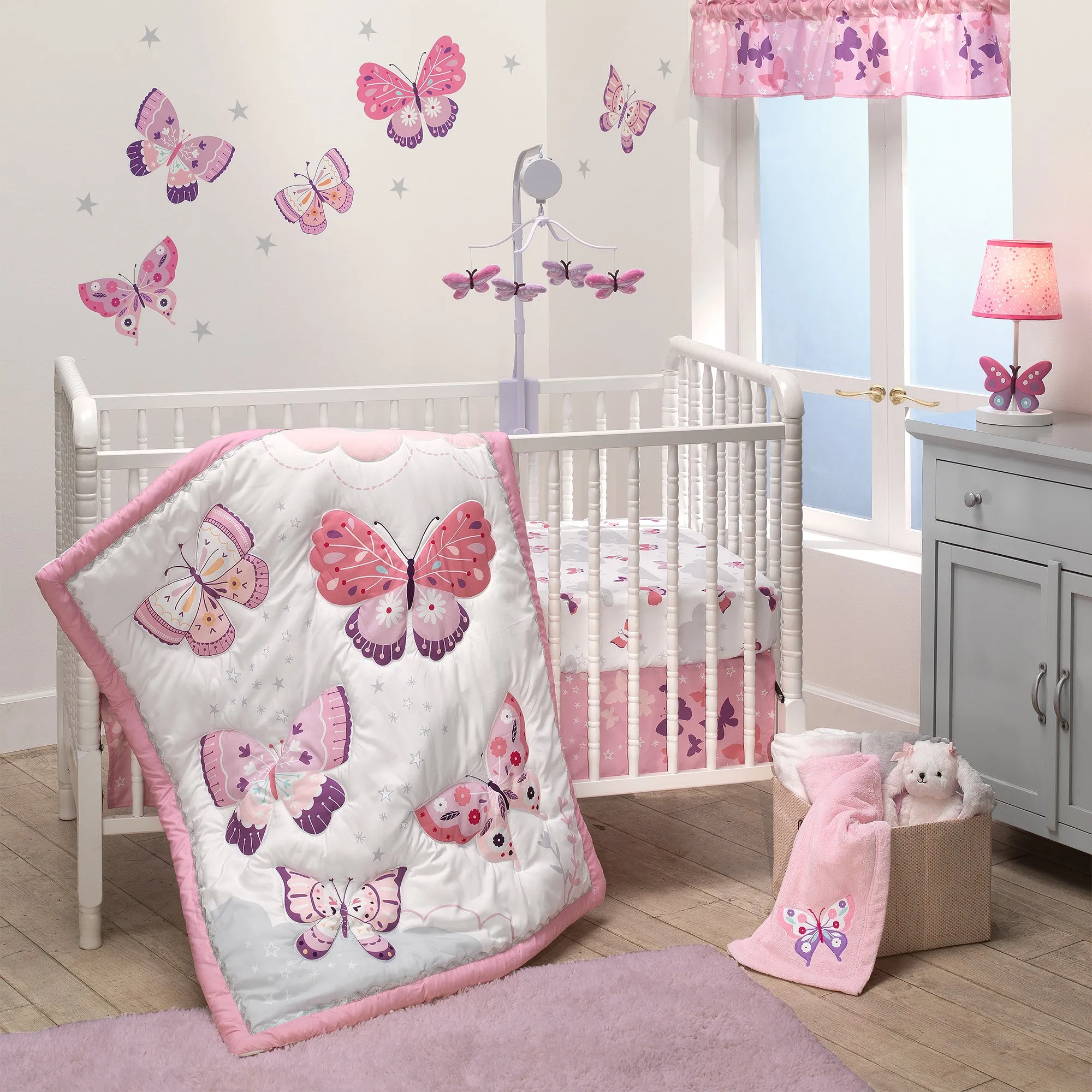 Butterfly Kisses 3-Piece Crib Bedding Set