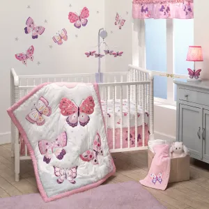 Butterfly Kisses 3-Piece Crib Bedding Set