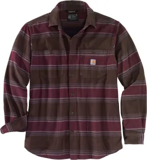 Carhartt Hamilton Fleece Lined Shirt, Dark Brown