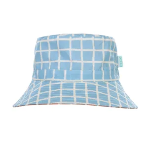 Checks Reversible Wide Brim Bucket Hat