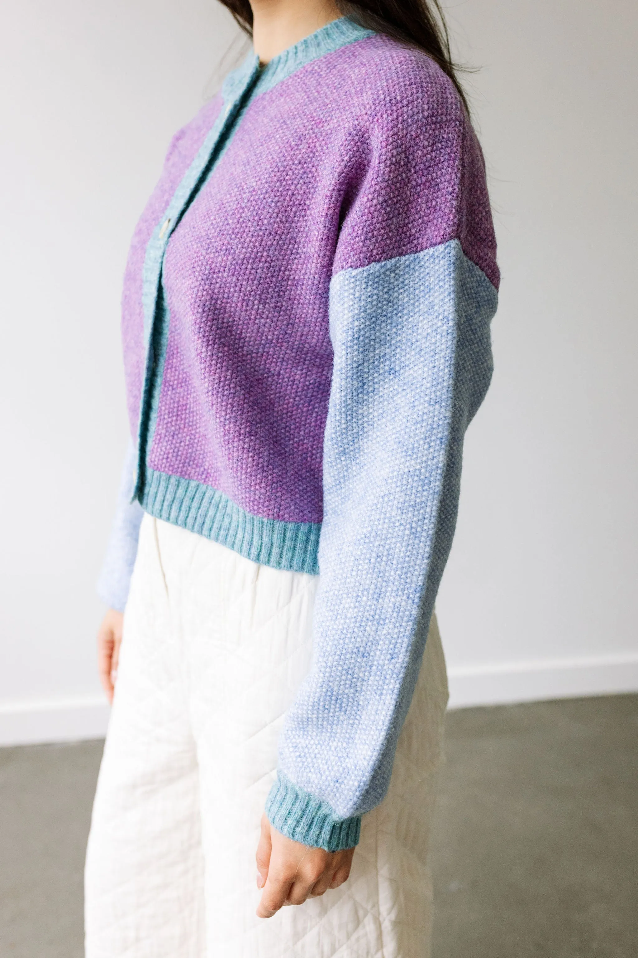 Color mixed Cardigan - Multicolor