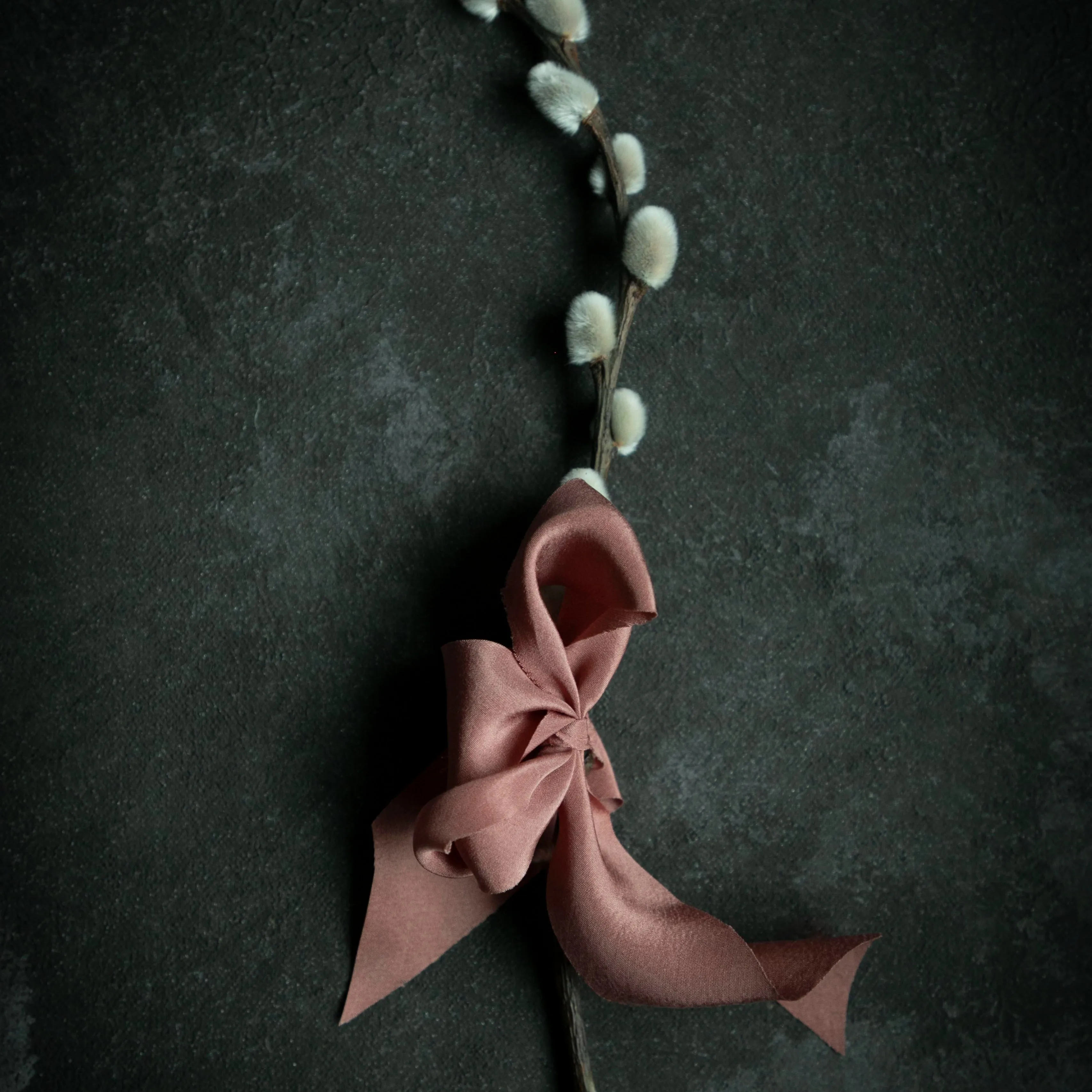 Copper Rose Organic Silk Ribbon