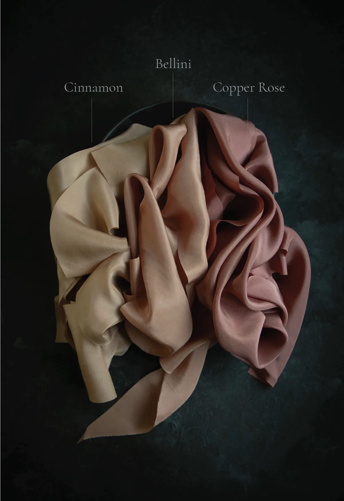 Copper Rose Organic Silk Ribbon