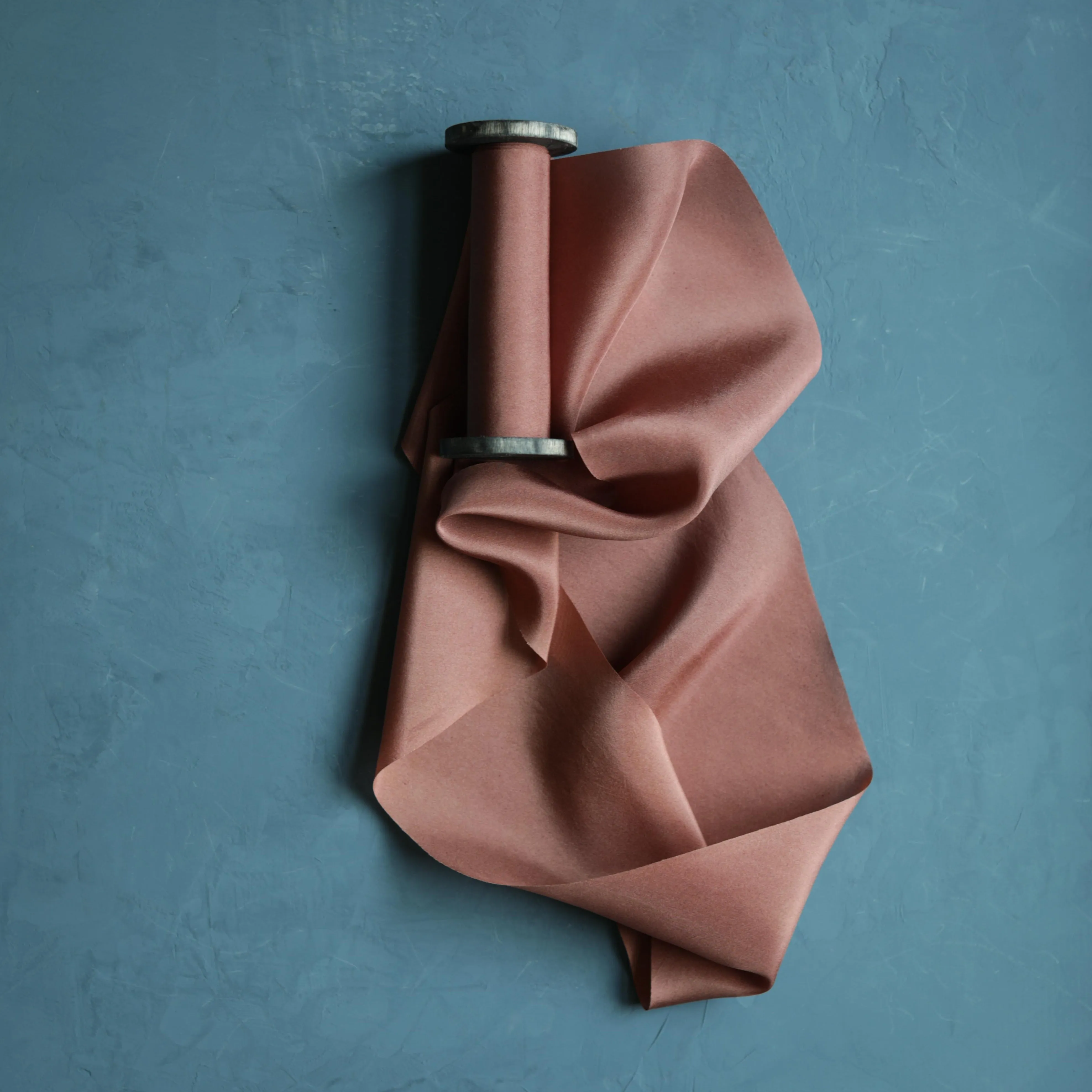 Copper Rose Organic Silk Ribbon