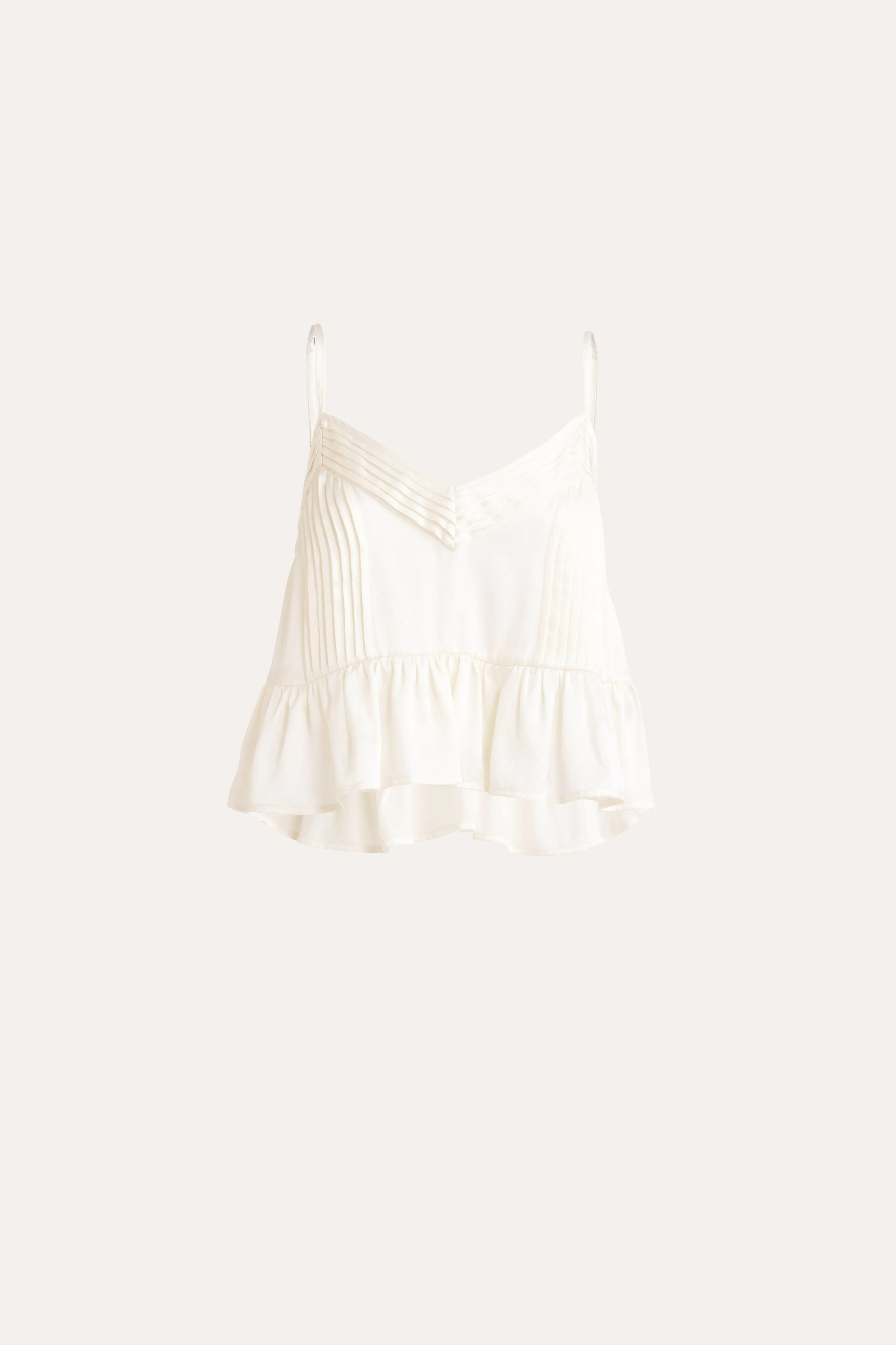 Dell Washed Silk Pleated Cami