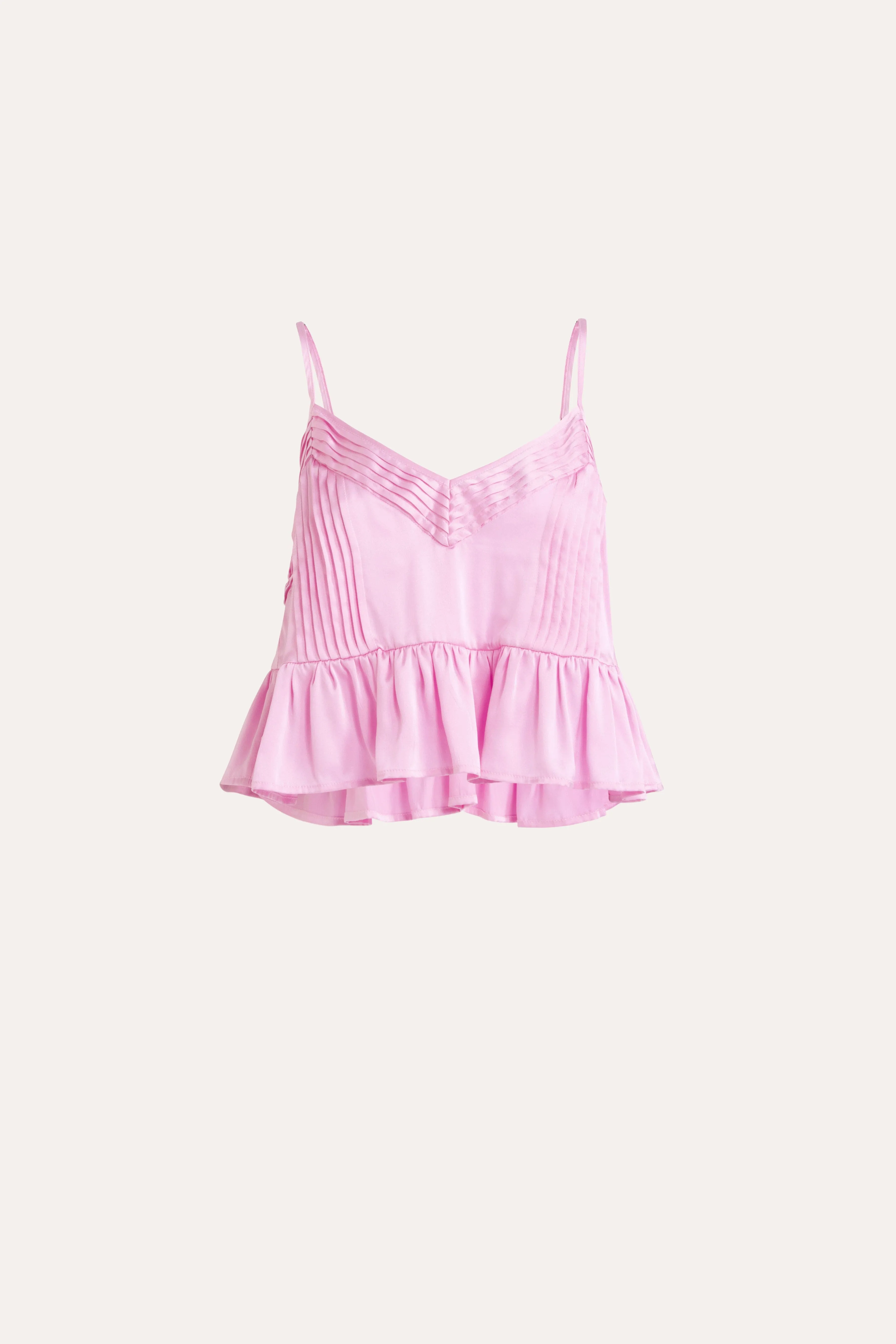 Dell Washed Silk Pleated Cami