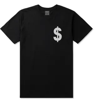 Dollar Sign Simple Chest Mens T-Shirt