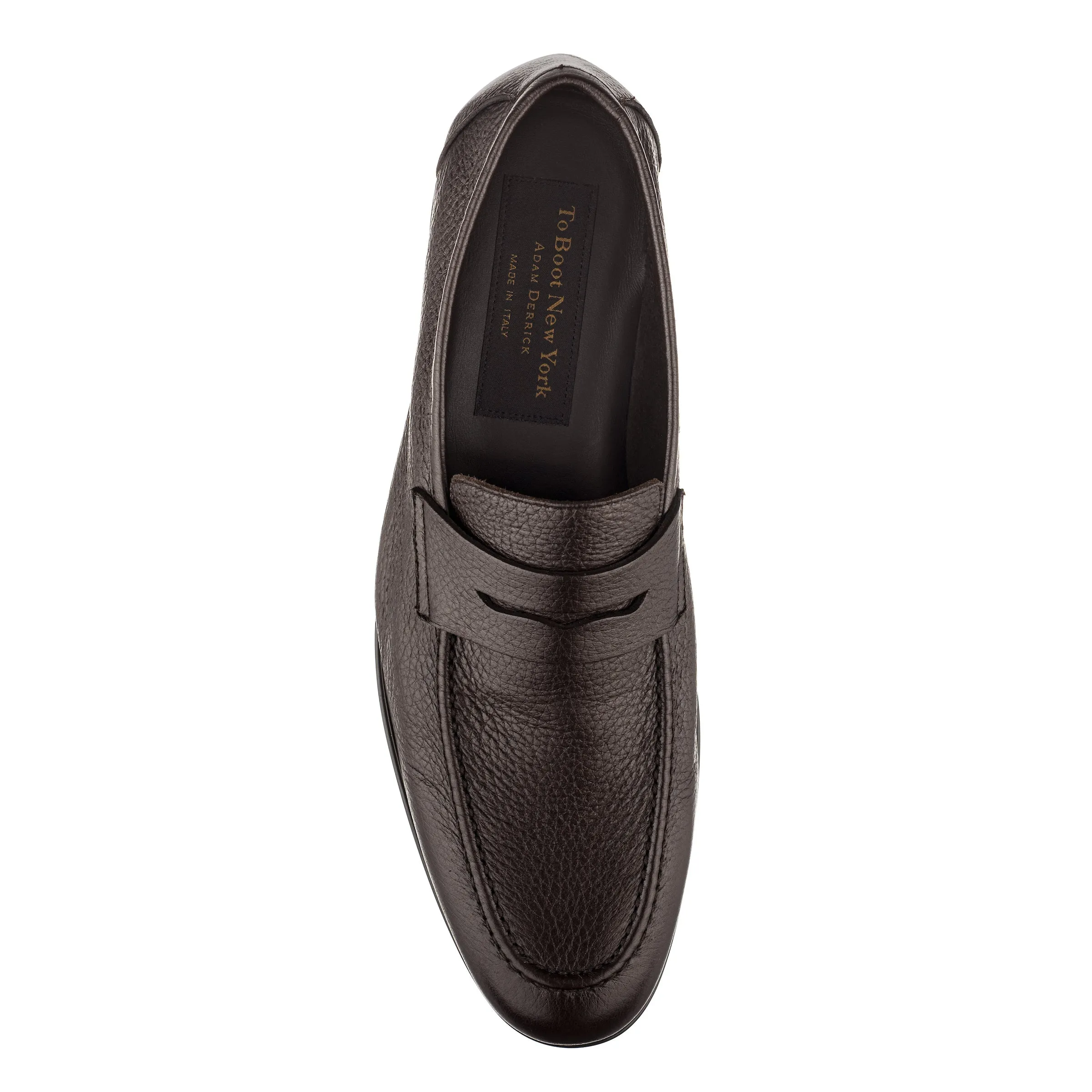 Stylish Dunmore Dark Brown Deerskin Slip On Shoes