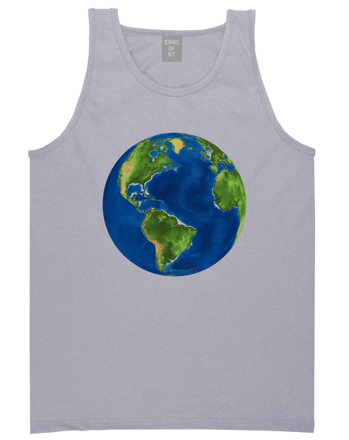 Earth Globe Mens Tank Top Shirt