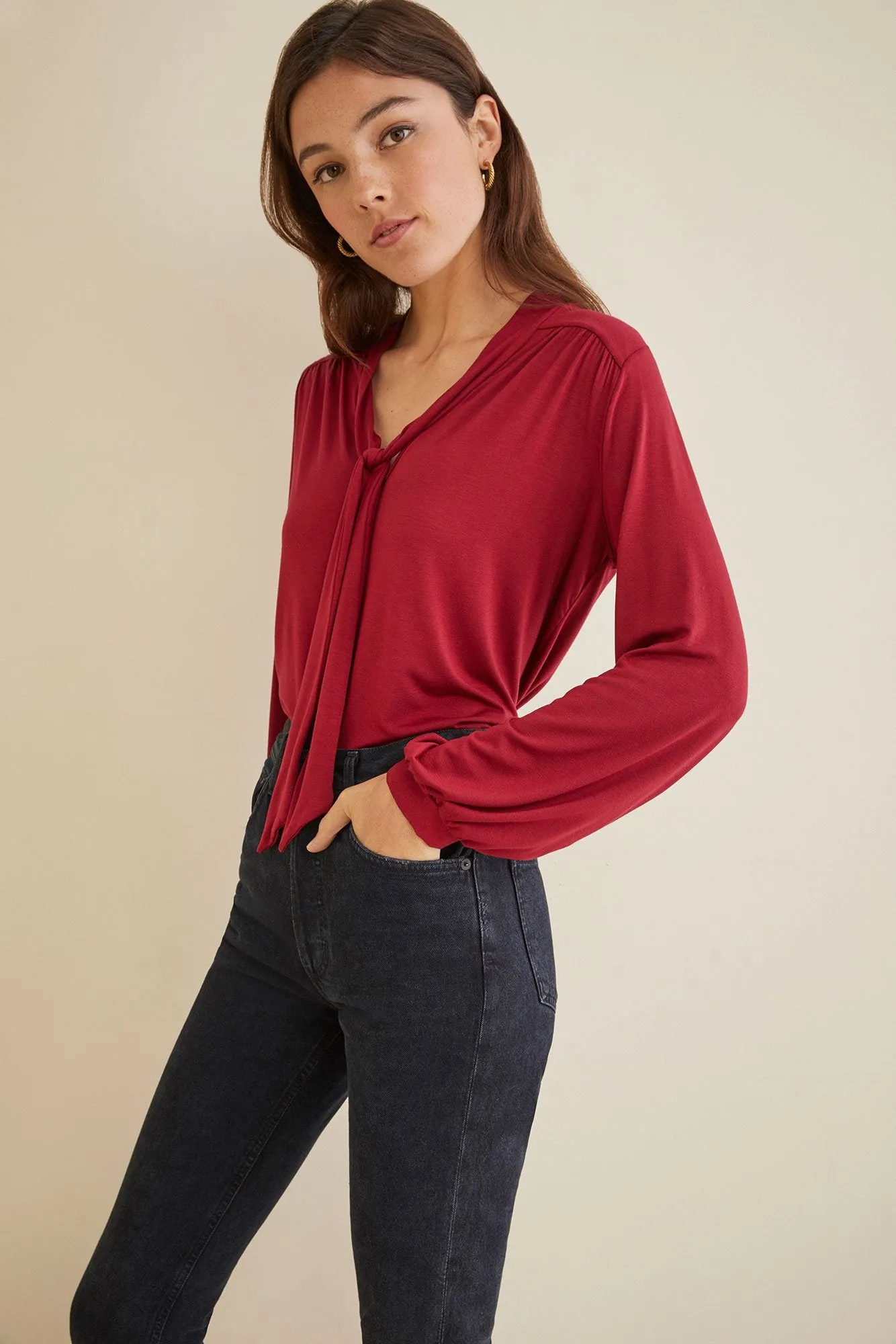 Elias Tie Neck Top