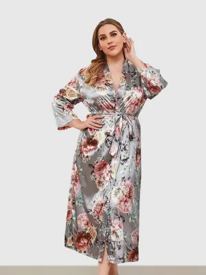 Faux Silk Home Comfort Nightgown