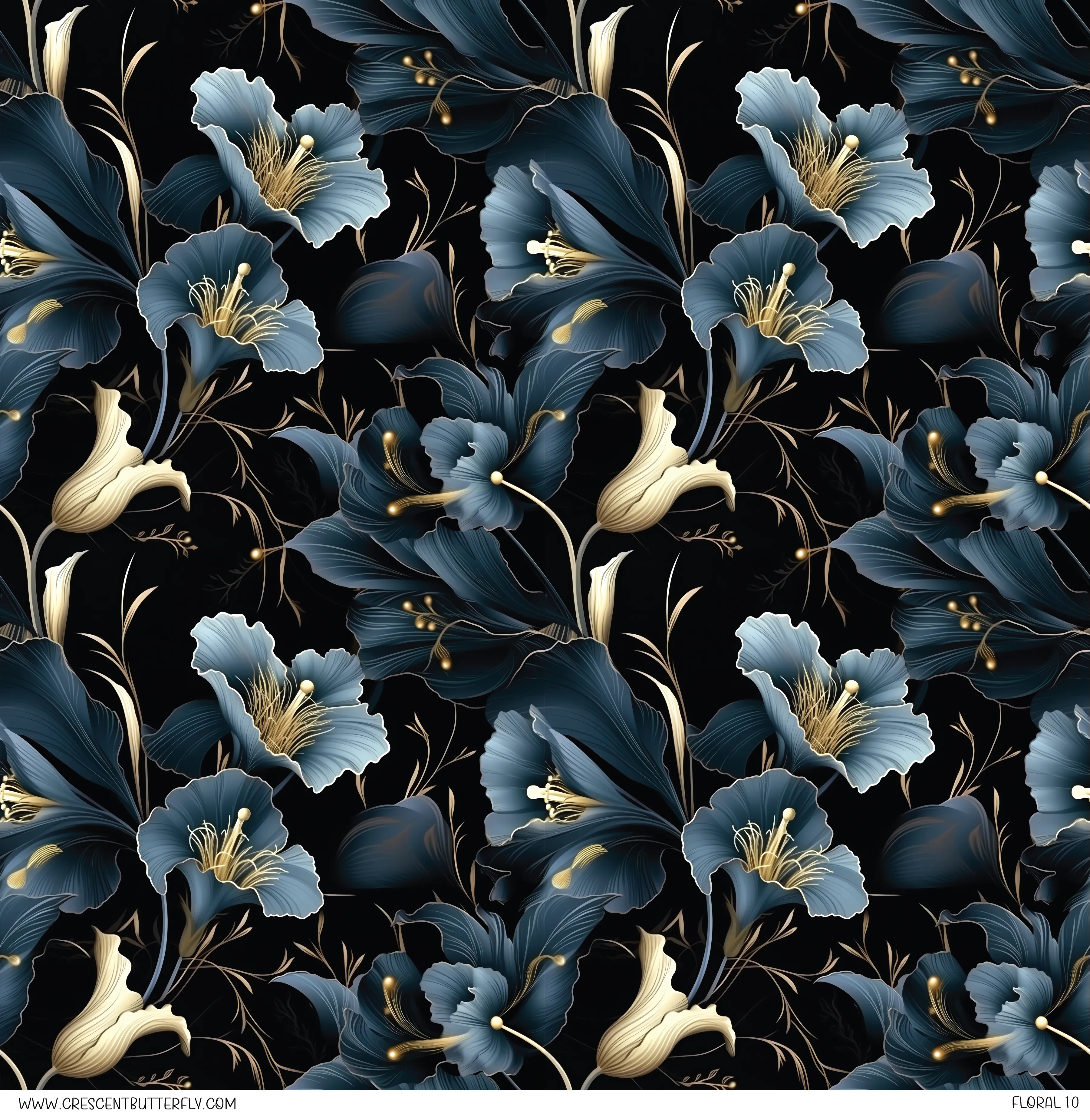 Floral 10 Vinyl Sheet/Wrap