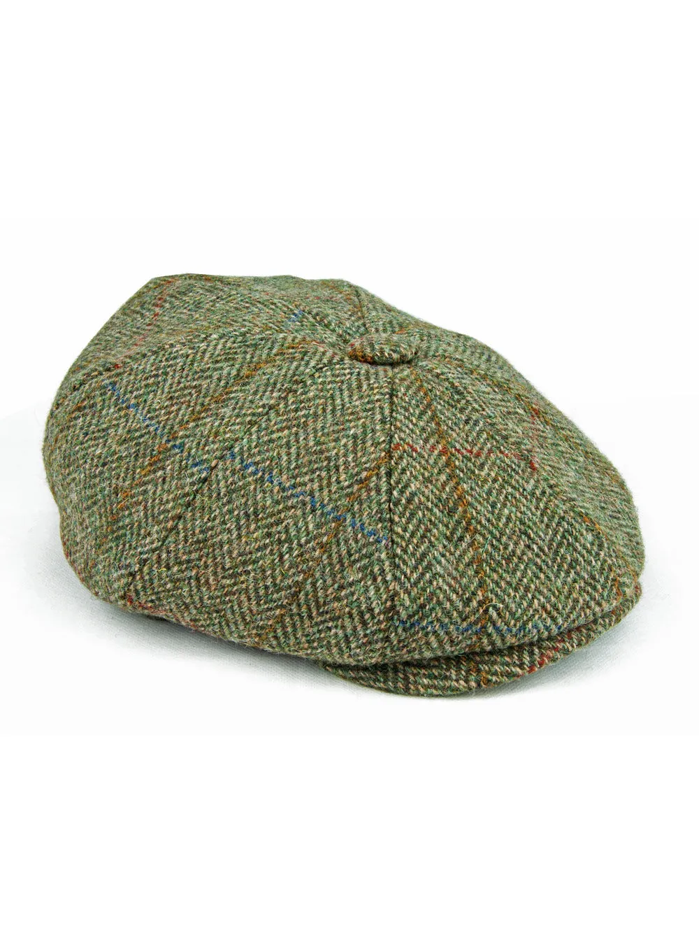 Harris Tweed Peaky Newsboy 8-piece Flat Cap