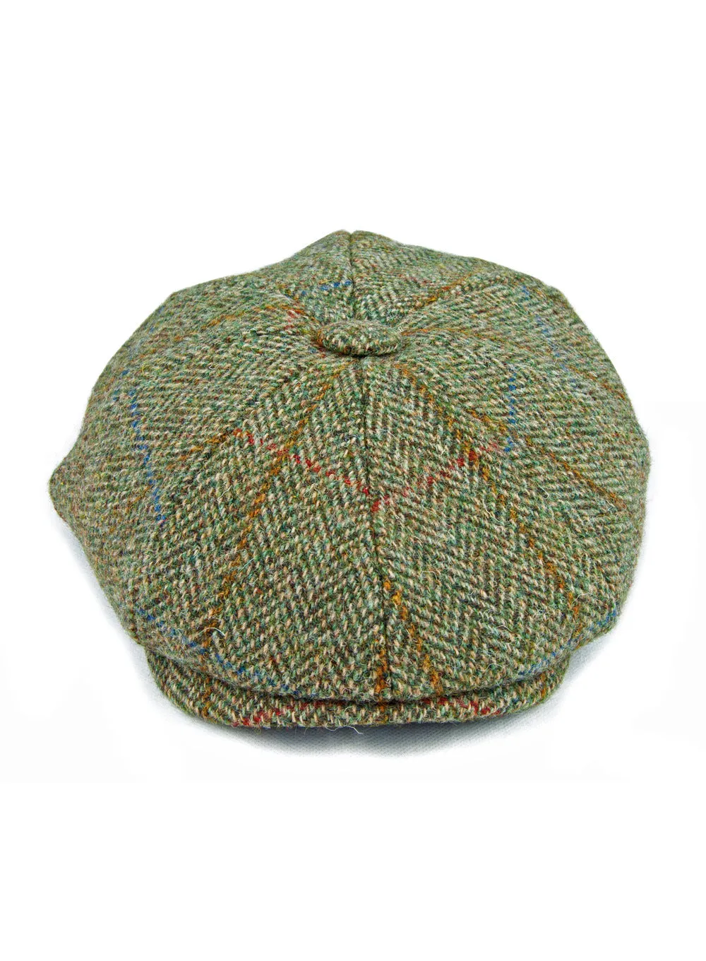 Harris Tweed Peaky Newsboy 8-piece Flat Cap