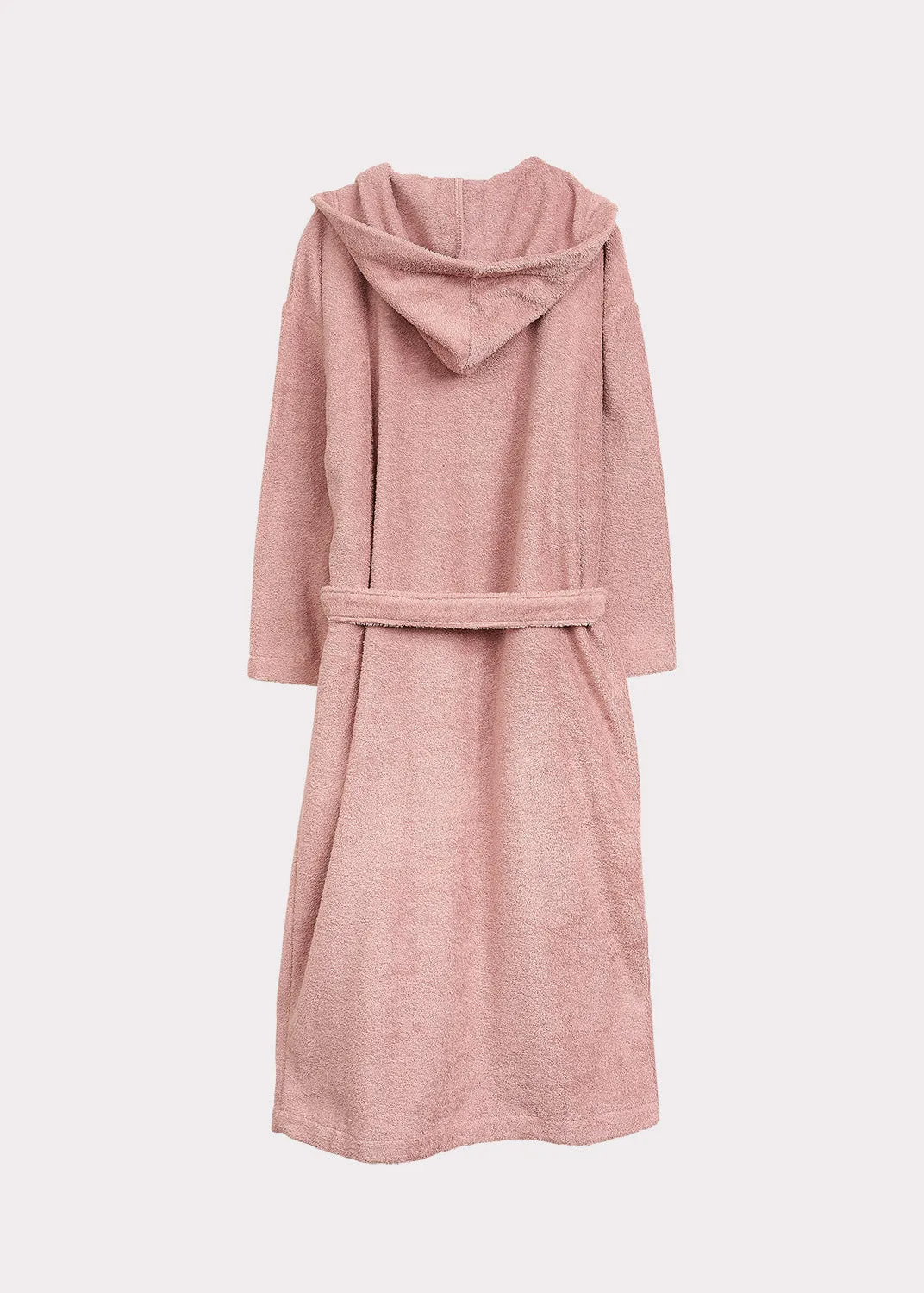 Hooded Bathrobe Dusty Pink