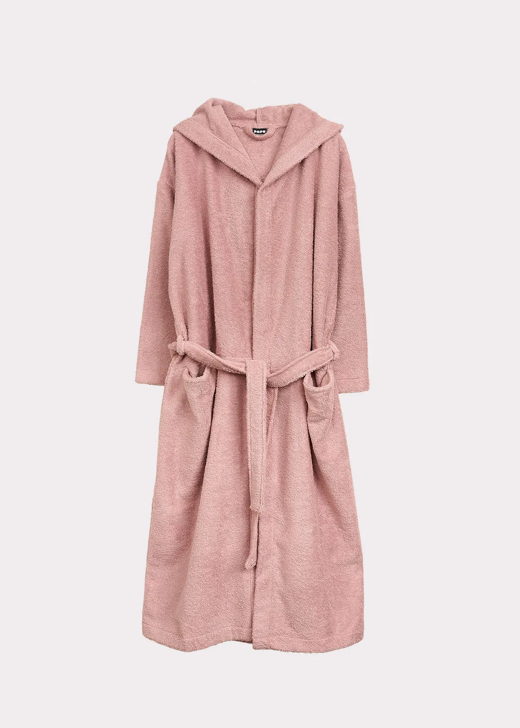 Hooded Bathrobe Dusty Pink