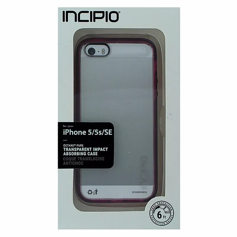 Incipio Octane Pure Hybrid Case for Apple iPhone 5/5S/SE - Clear / Dark Pink