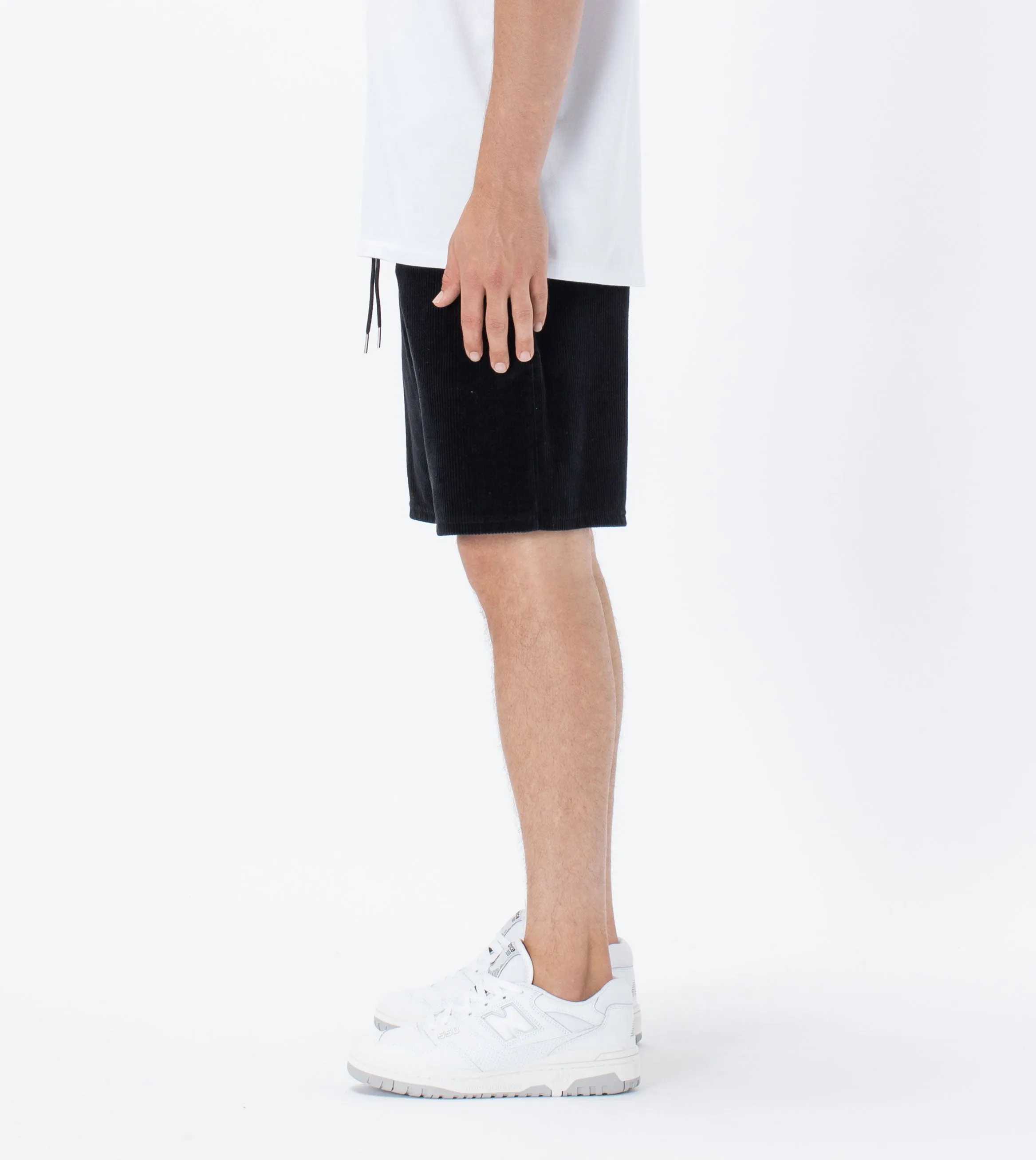 Jumpa Velour Short Black