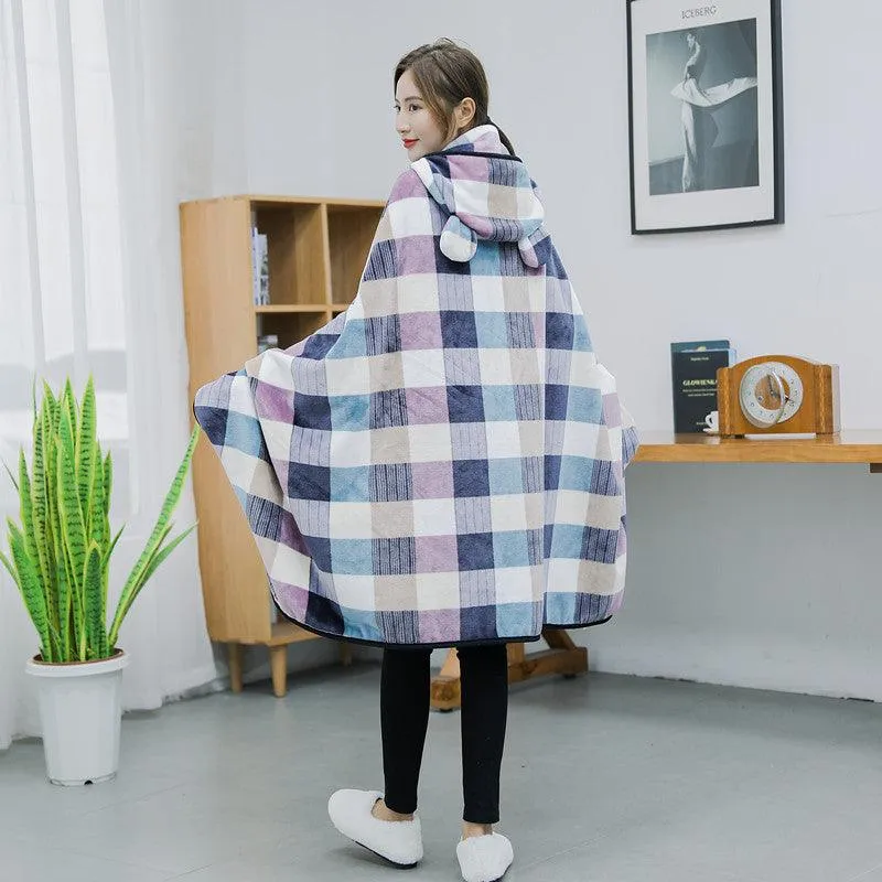 Lazy Blanket Shawl Office Nap Cloak