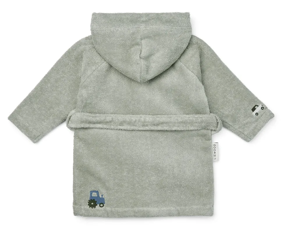 Liewood Kenna Bathrobe | Vehicles Dove Blue