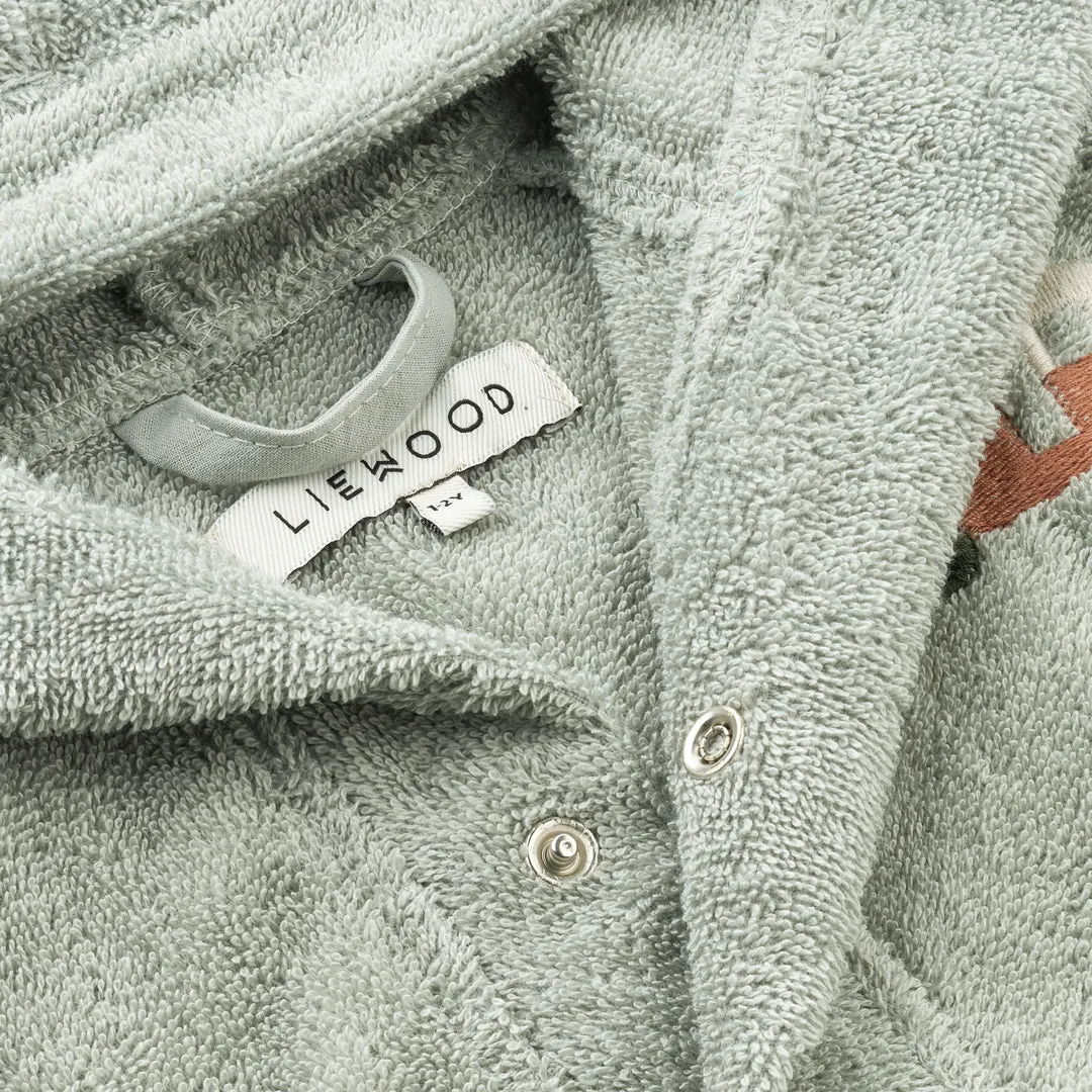 Liewood Kenna Bathrobe | Vehicles Dove Blue