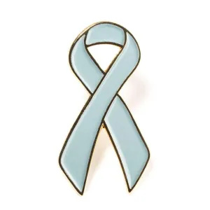 Light Blue Ribbon Lapel Pin