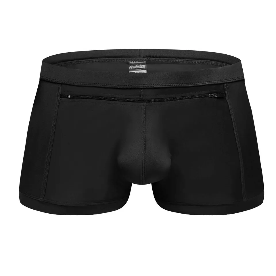 Men's Quick-Drying Swimming Trunks with Front Zipper Pocket - SF1294