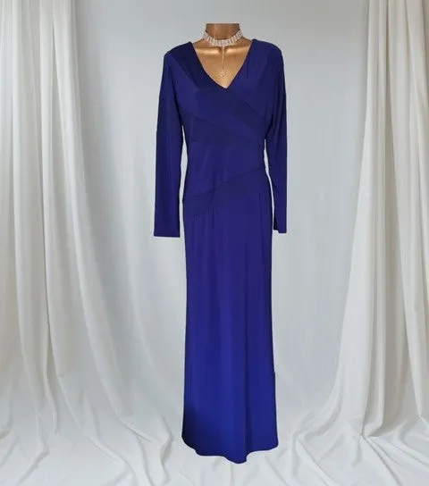 Michaela Louisa Vintage Blue Special Occasion Dress UK 18 US 14 EU 46