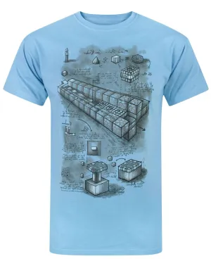 Minecraft Blueprint Men's T-Shirt