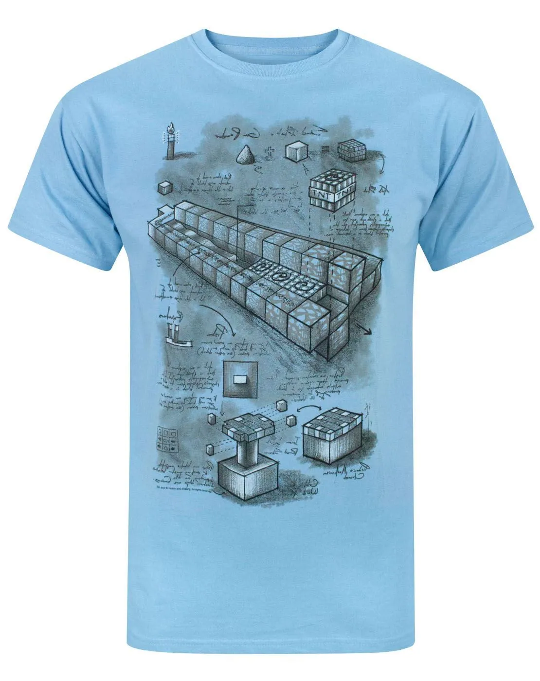 Minecraft Blueprint Men's T-Shirt