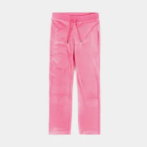 OG Bling Velour Track Womens Pants (Pink)