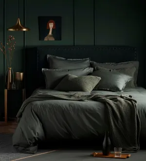 Olive Green Super Soft 100% Cotton Duvet Cover