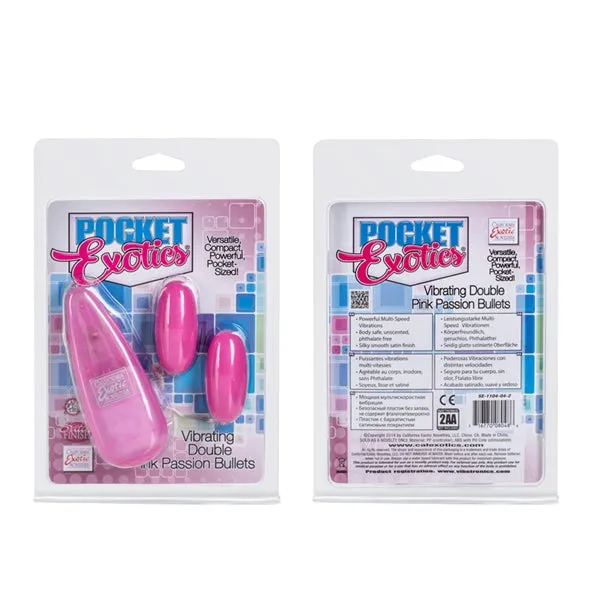 Pocket Exotics Double Pink Passion Bullet