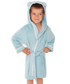 Premium Soft Bamboo Bathrobe for Baby, Toddler and Kid (Blue)