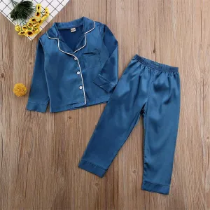 Pure Color Children's Bathrobe Casual Fashion Suit