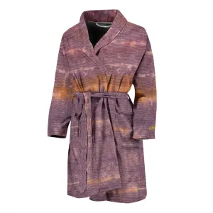 Purple Sunset Tie Dye Bath Robe - Men