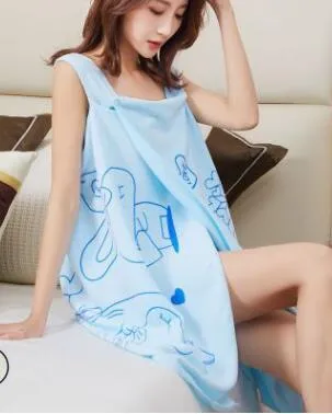 Soft Bath Towel Fashion Women Sexy Wearable Quick Dry Magic Bathing Beach Spa Bathrobes Wash Clothing