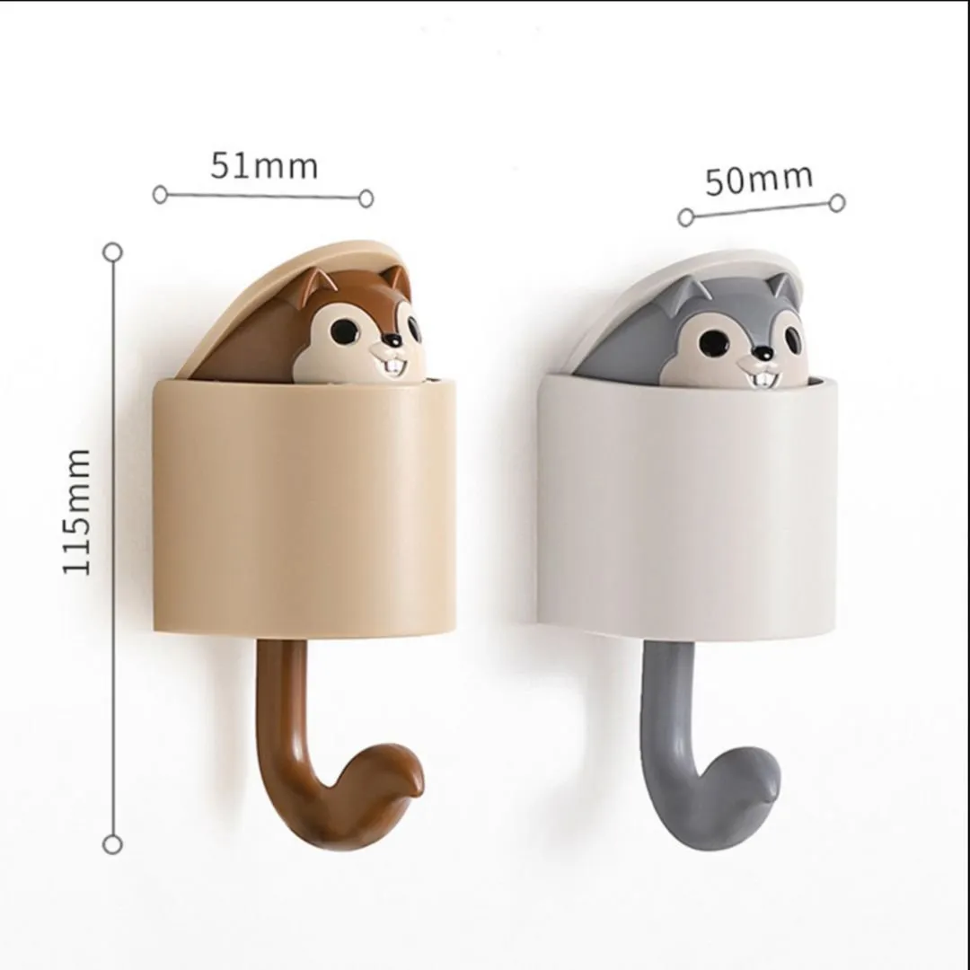 Squirrel Wall Hook | Cute Wall Hooks With Adhesive [Home Décor]