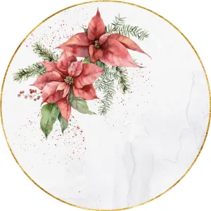 Table Topper Poinsetia